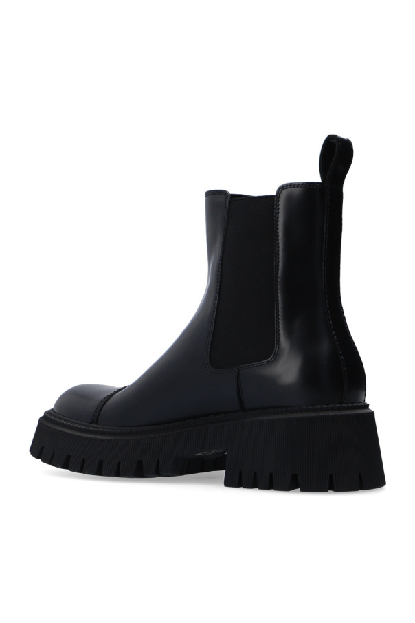 Black Tractor platform Chelsea boots Balenciaga Vitkac France